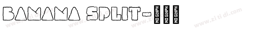 banana split字体转换
